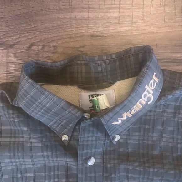 WRANGLER | Men's 20x Olive Green Black Pattern Western Cowboy XL NWOT - Picture 2 of 6